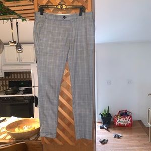 Scotch and Soda Mott Collection Slim fit gray checkered pants 32x30